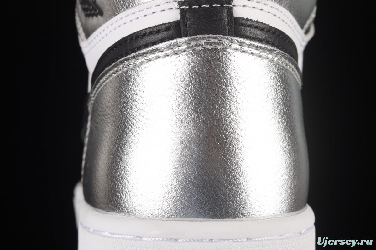 Air Jordan 1 High OG Wmns Silver Toe metal black silver silver toe CD0461-001