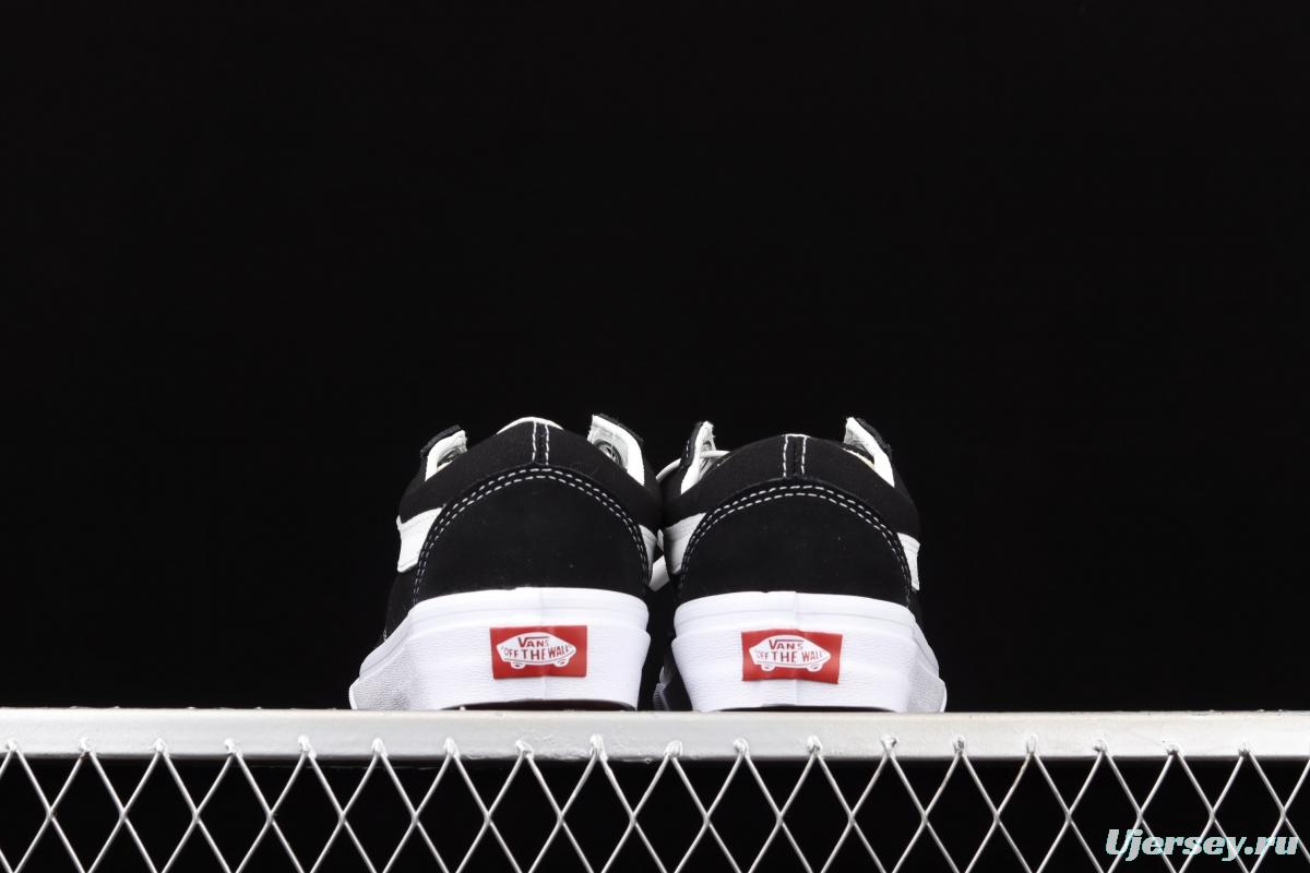 Vans Old Skool OS black and white side wide stripes LOGO low-top trendy sneakers VN0A3WLY6BT