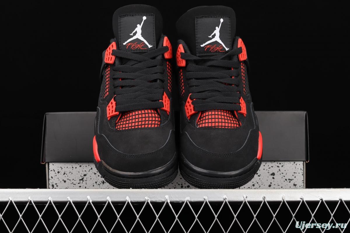 Air Jordan 4 Retro SE University Blue New Black and Red retro Leisure Sports Culture Basketball shoes CT8527-016