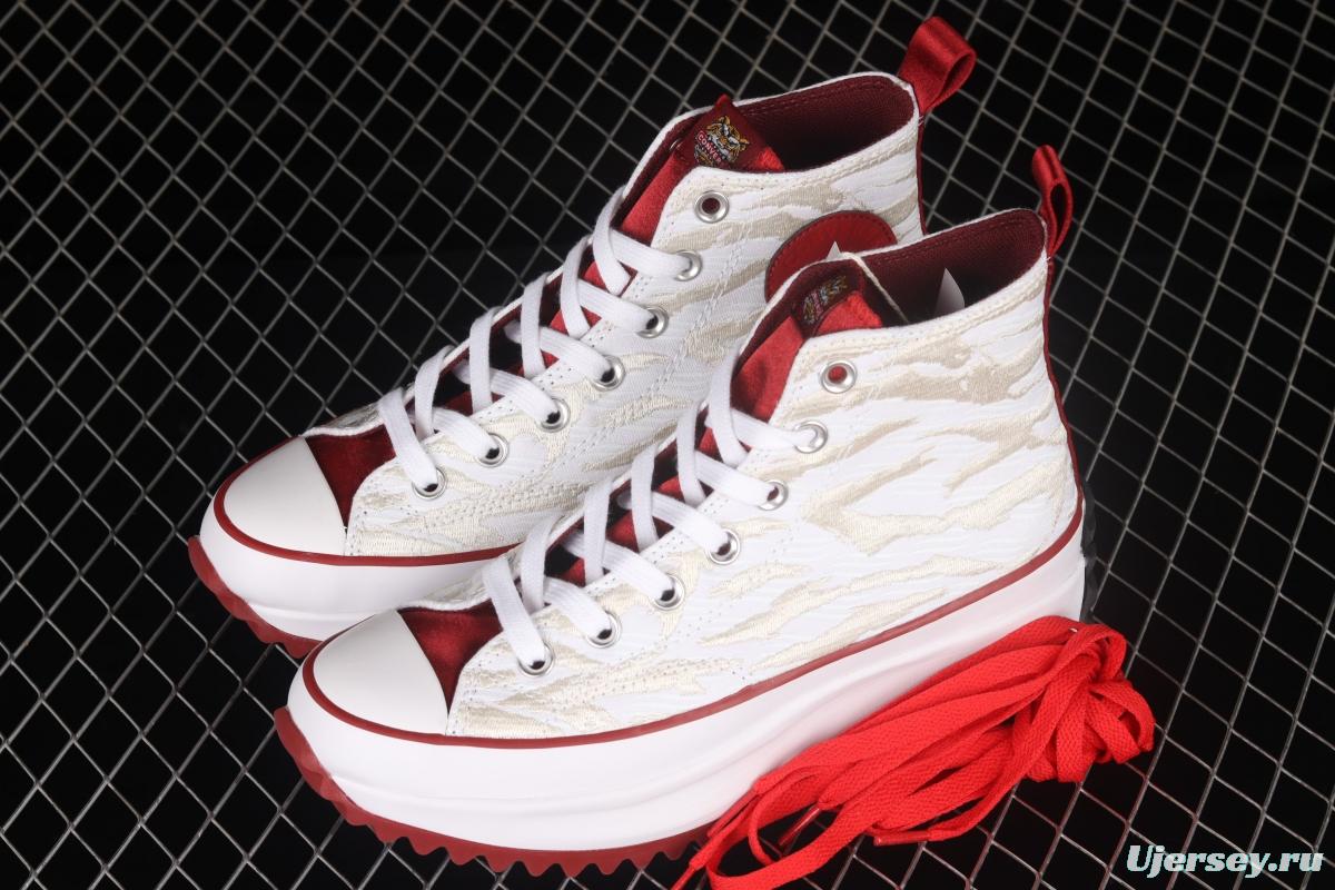 Converse Run Star Hike year of the Tiger Special Series thick-soled Muffin Board shoes 173125C