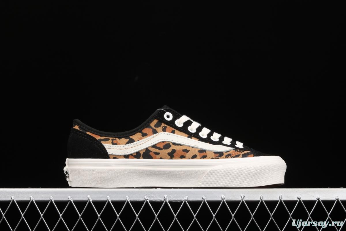 Vans Style 36 Decon Sf Vance leopard print spliced fur retro low upper shoes VN0A3MVL4Y5