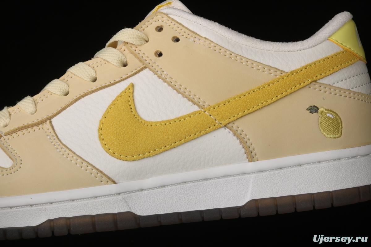 NIKE SB DUNK Low dunk series lemon yellow color matching low-side leisure sports skateboard shoes DJ6902-700