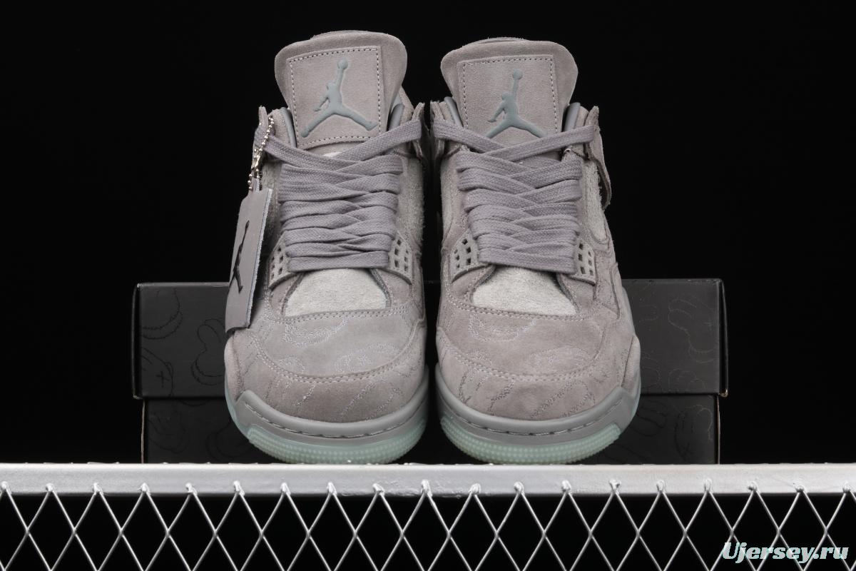 Air Jordan 4 Cool Grey cool gray suede night glossy soled basketball shoes 930155-003