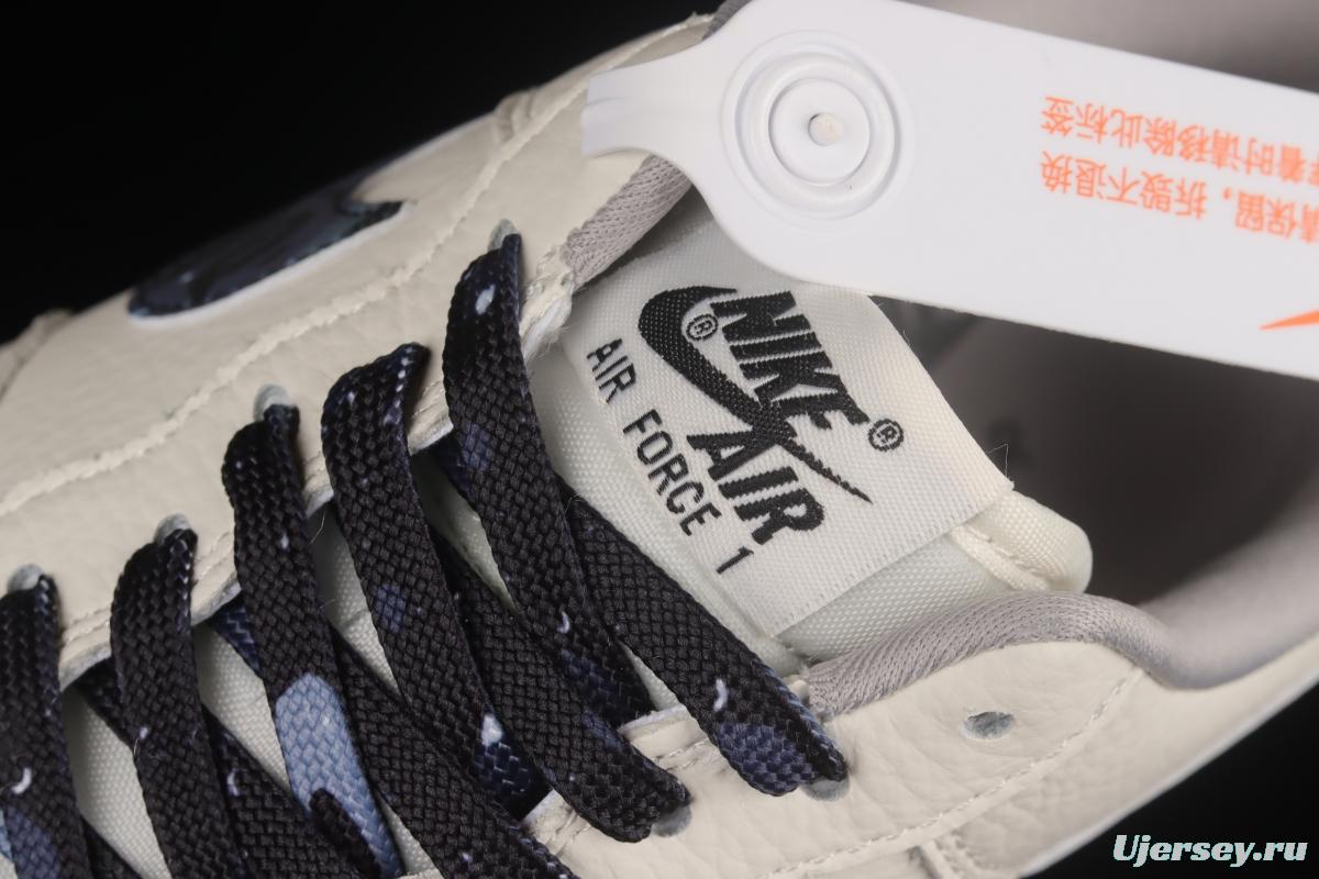 Bape x NIKE Air Force 1'07 Low ape head low-top casual sneakers AA1356-115