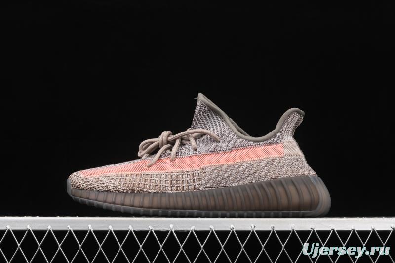 Adidas Yeezy 350 Boost V2 Ash Stone GW0089 Darth Coconut 350 second generation hollowed-out volcanic lime powder color matching