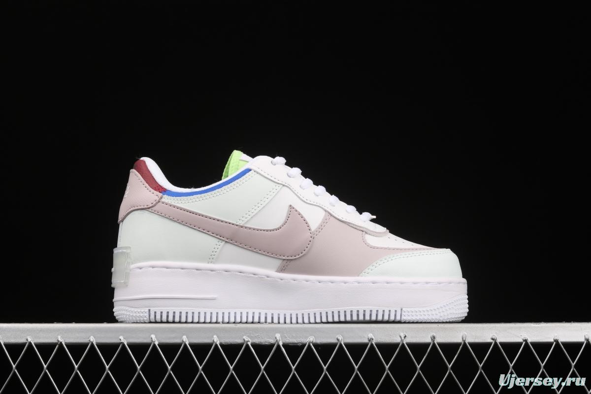 NIKE Air Force 1 ShAdidasow light weight heightened low-top board shoes CV8480-300