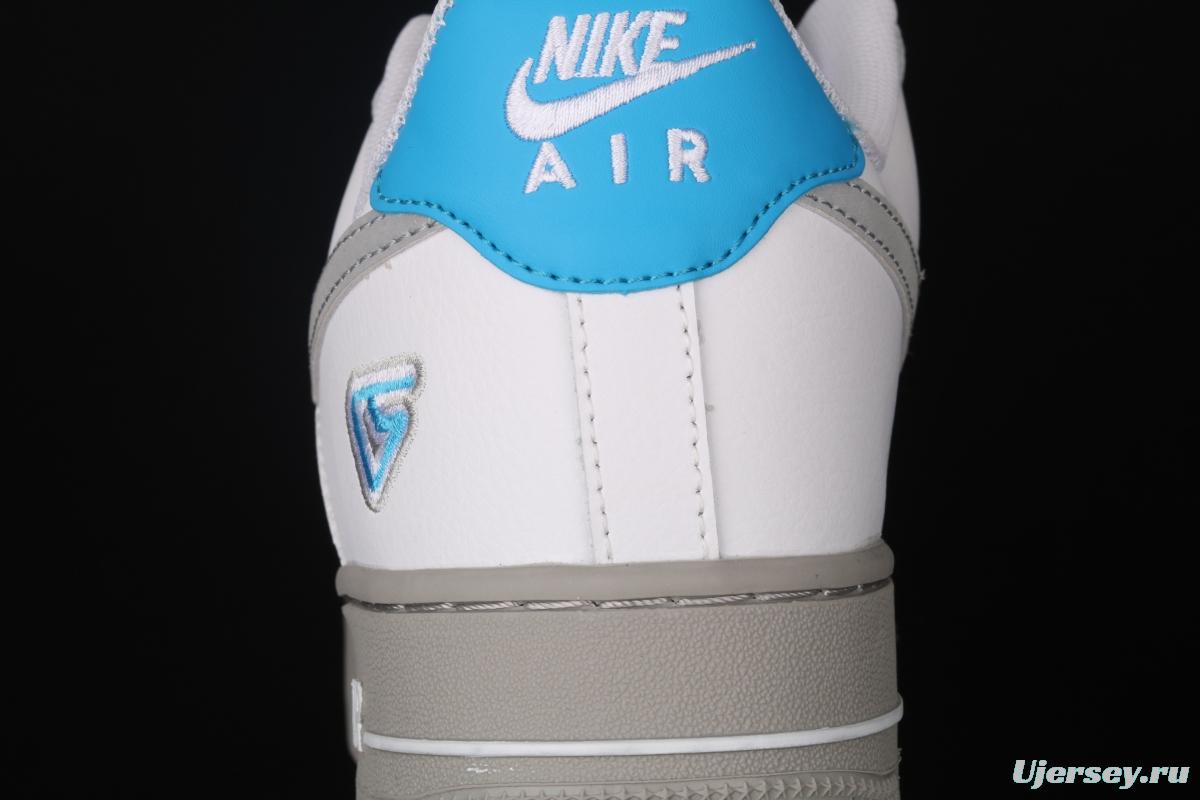 NIKE Air Force 1 Low NBA Flying Man Carter personal PE White Lake Blue 3M reflective low-top casual board shoes CK5433-200