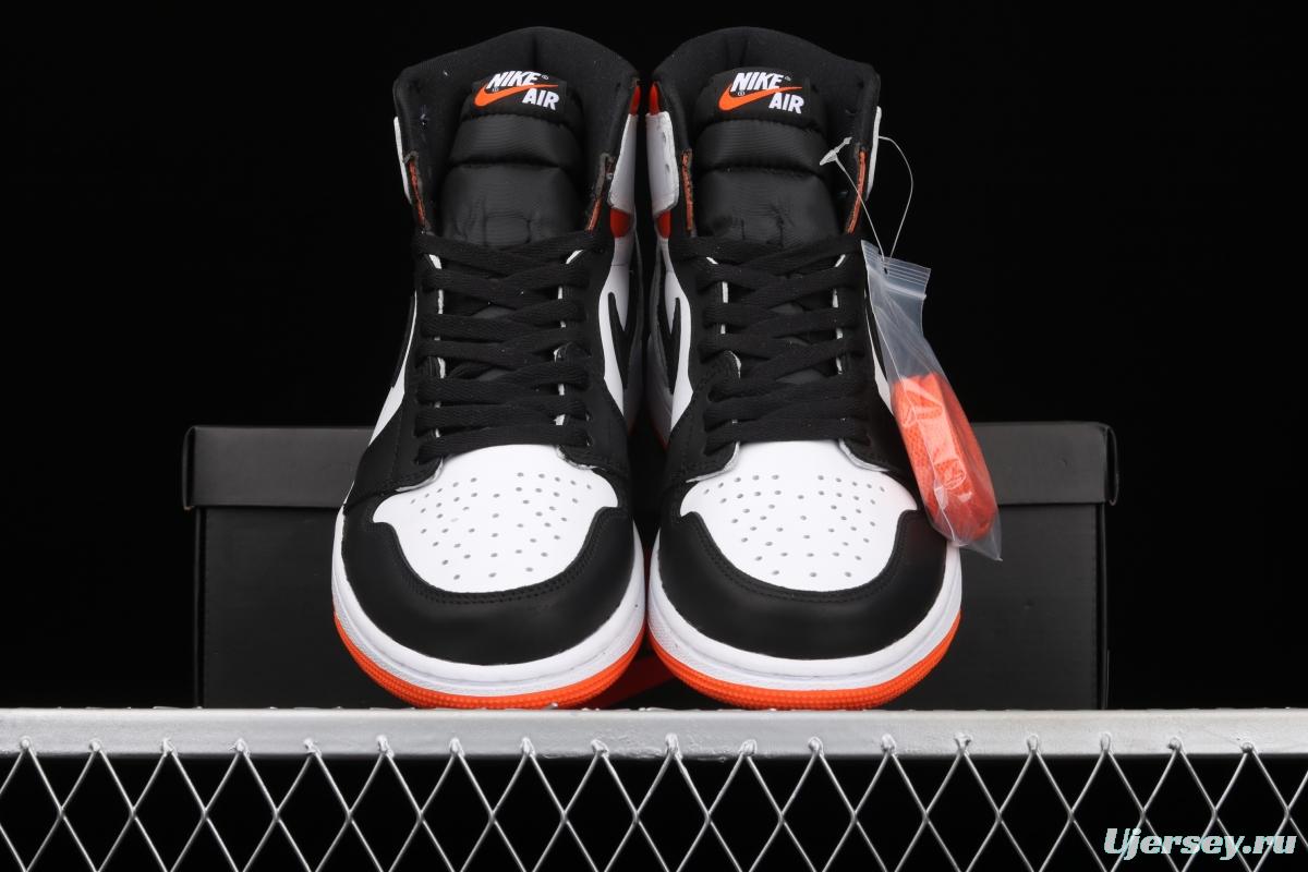 Air Jordan 1 High OG Black Toe Shattered Backboard rebound black toe high top basketball shoes 555088-180