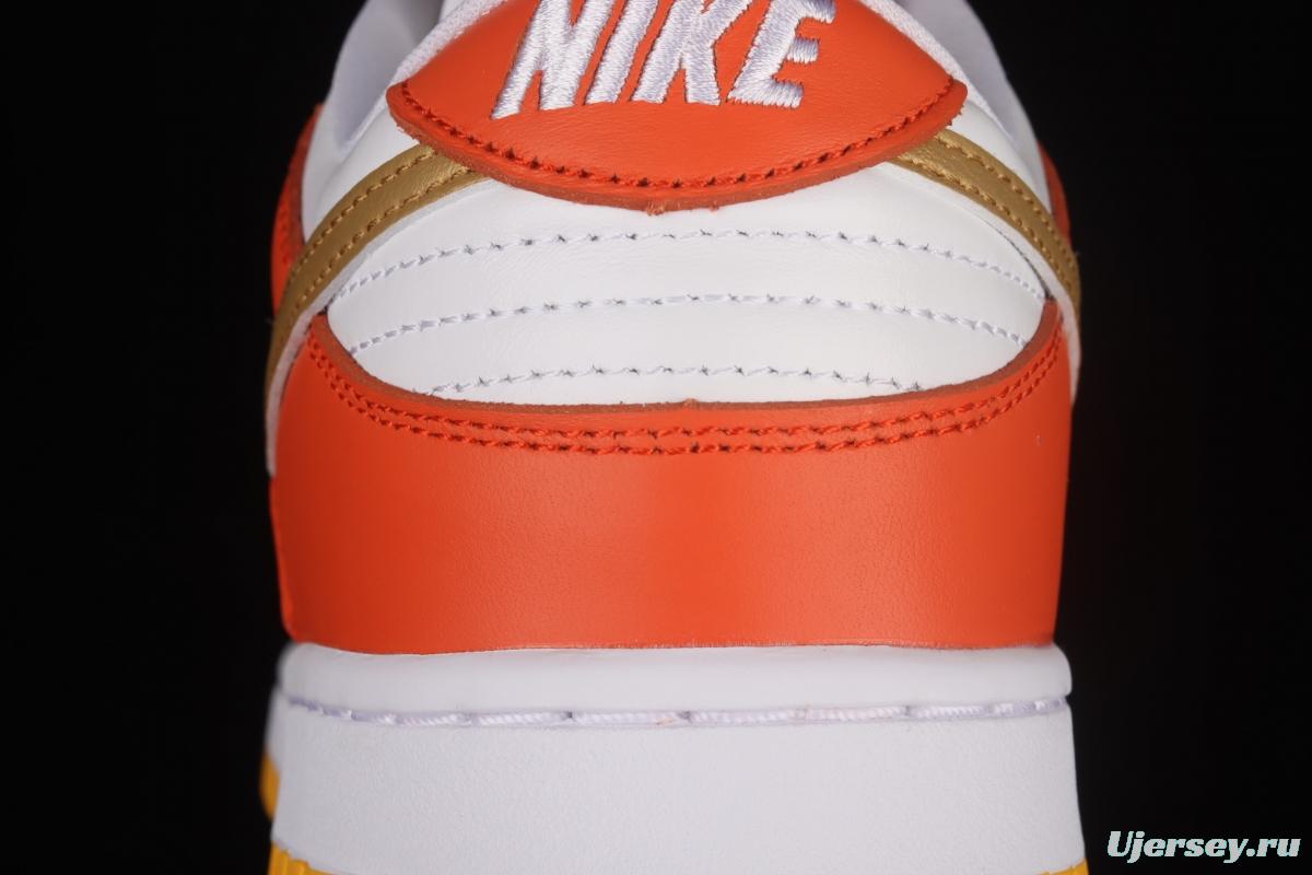 NIKE DUNK Low Golden Orange Platinum Orange SB rebound Fashion Leisure Board shoes DQ4690-800