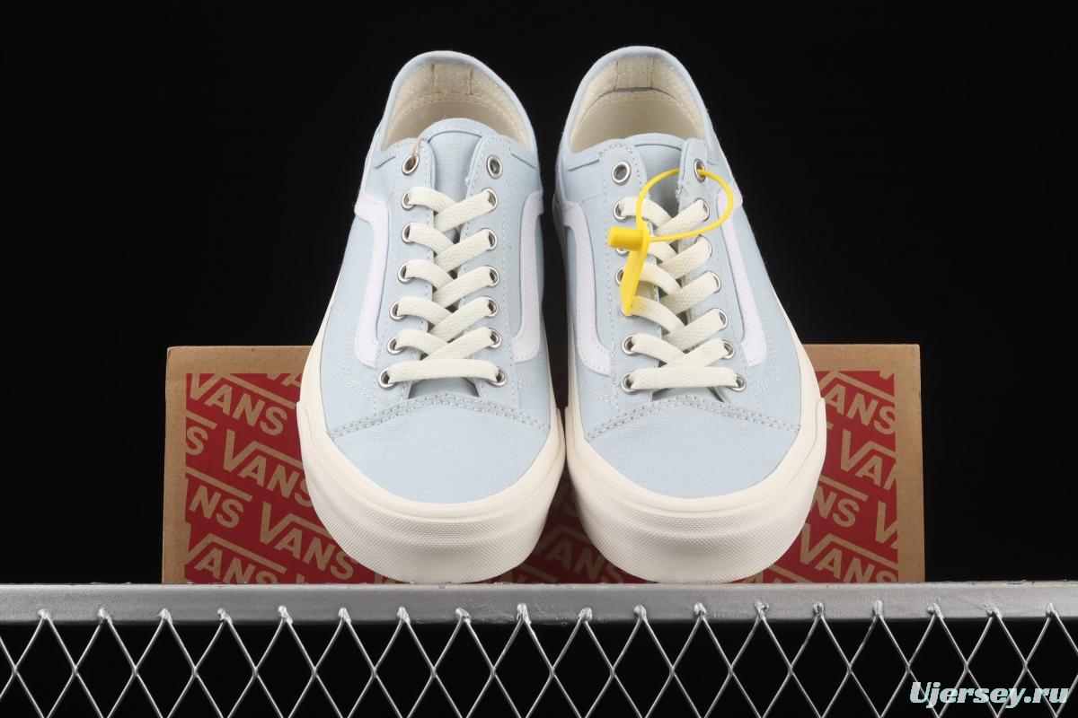 Vans Style 36 environmental protection series light blue low-top canvas casual shoes VN0A54F49FR