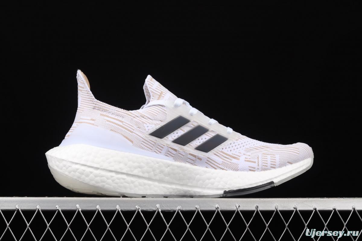 Adidas Ultra Boost 21 Consortium FY0838 Das new 7.0 thick-soled popcorn running shoes