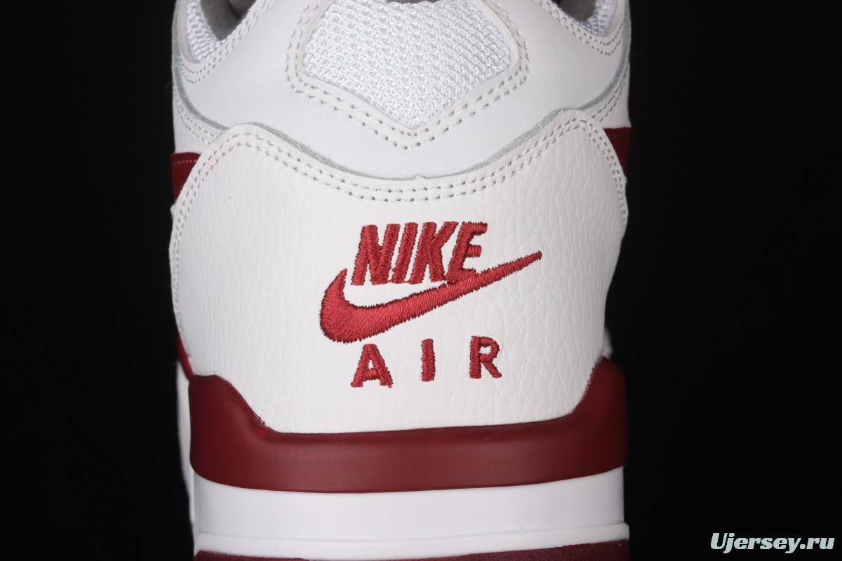 NIKE Air Flight 89 white and red air cushion basketball shoes DD1173-100