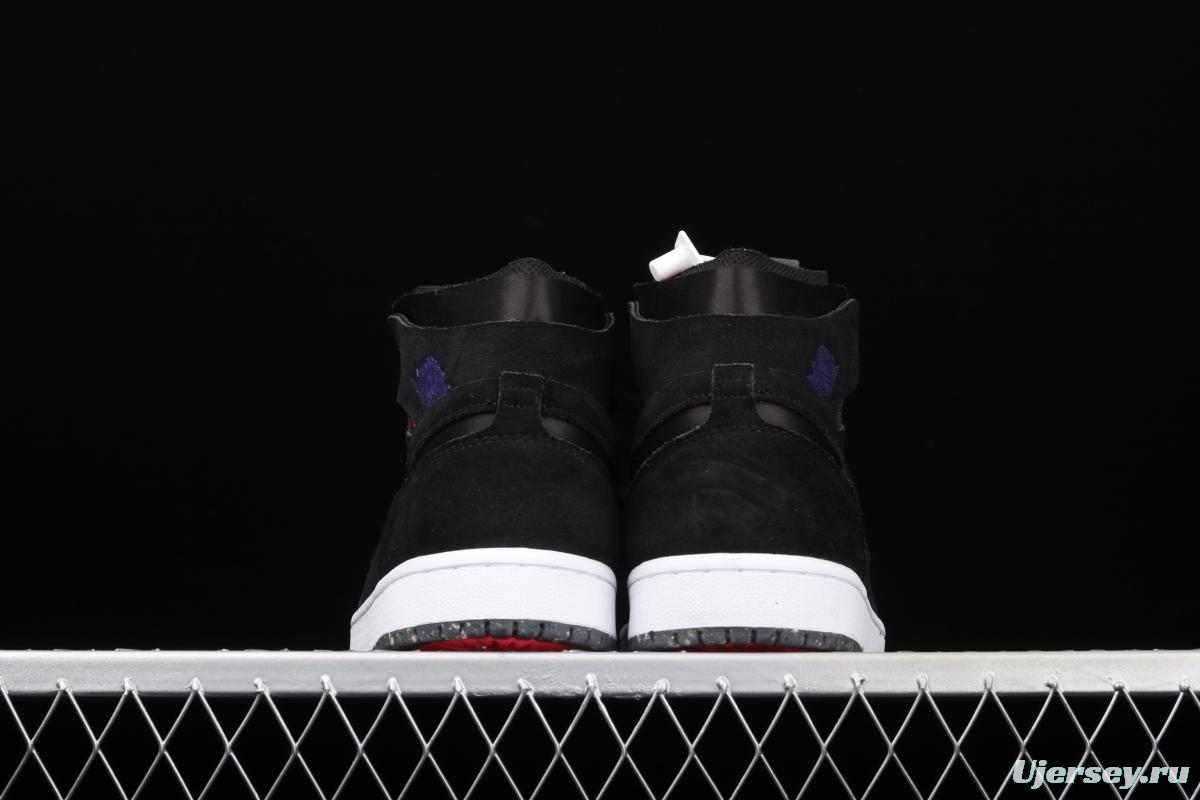 Air Jordan 1 High Zoom Court Purple League of Legends Black Purple Grape CT0978-005