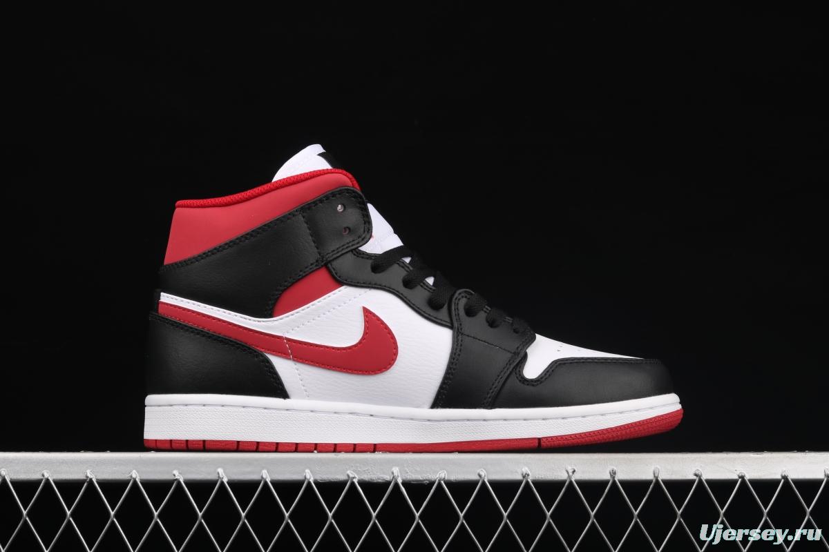 Air Jordan 1 Mid SE black, white and red 554724-122