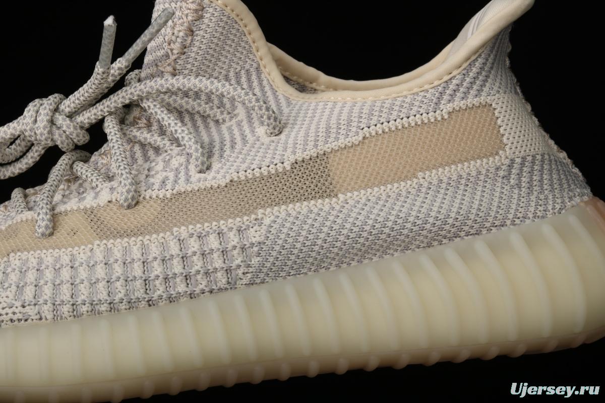 Adidasidas Yeezy 350 Boost V2 FU9161 Darth Coconut 350 second generation beard white hollowed-out angel color BASF Boost original