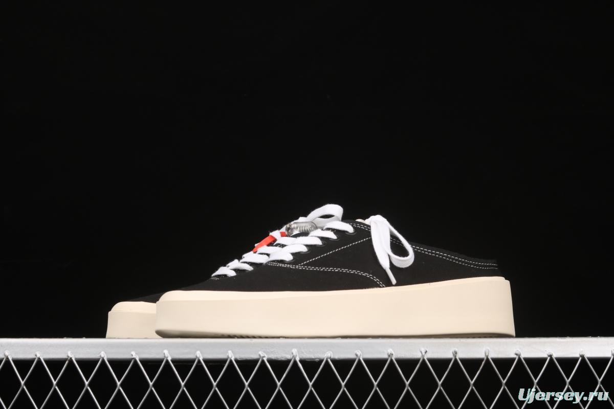 Fear Of God breathable canvas trend leisure half drag black and white color matching