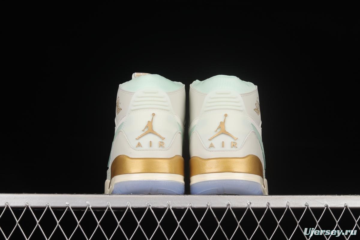 Air Jordan Legacy 312 Top Quality Mint Green Color Matching Velcro 3-in-1 Sneakers DR8486-131