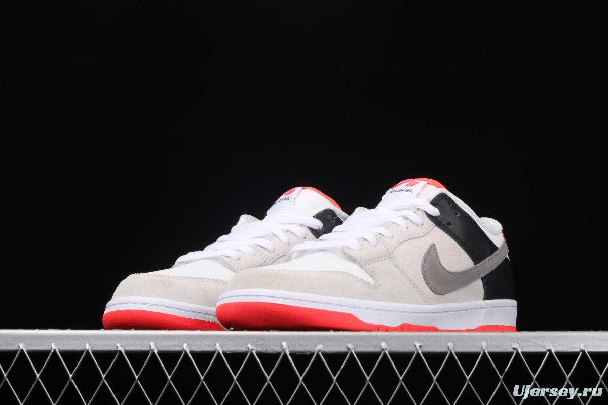 NIKE DUNK SB Low Pro ISO infrared gray orange CD2563-004