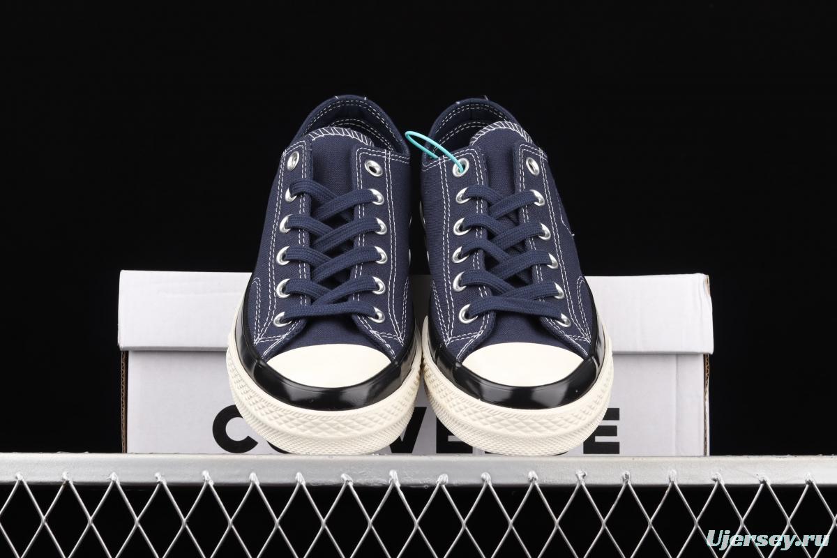 Fragment x Moncler x Converse 1970 S Fujiwara Hiroshi Fujiwara Tripartite name Classic low-top canvas shoes 172323C