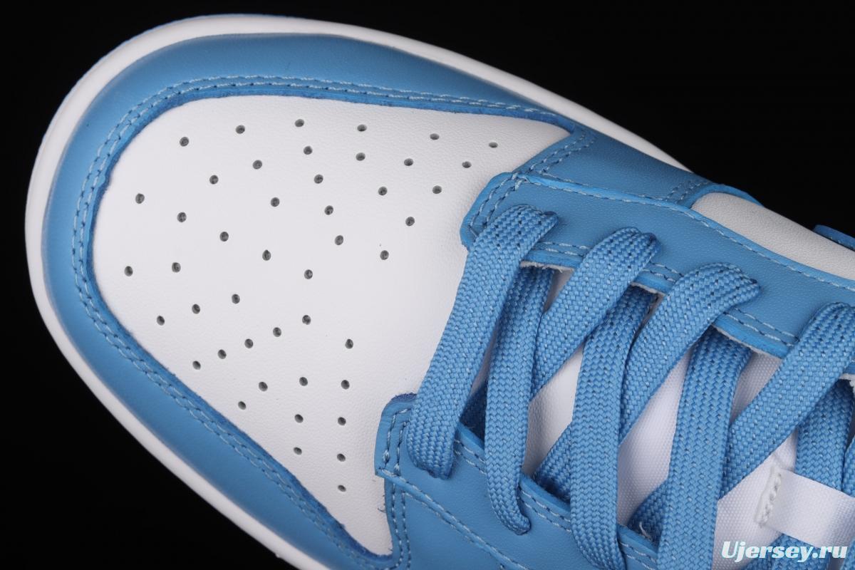 NIKE DUNK Low University Blue White Blue North Carolina White Blue Slam Dunk Series low side Leisure Sports Skateboard shoes DD1391-102