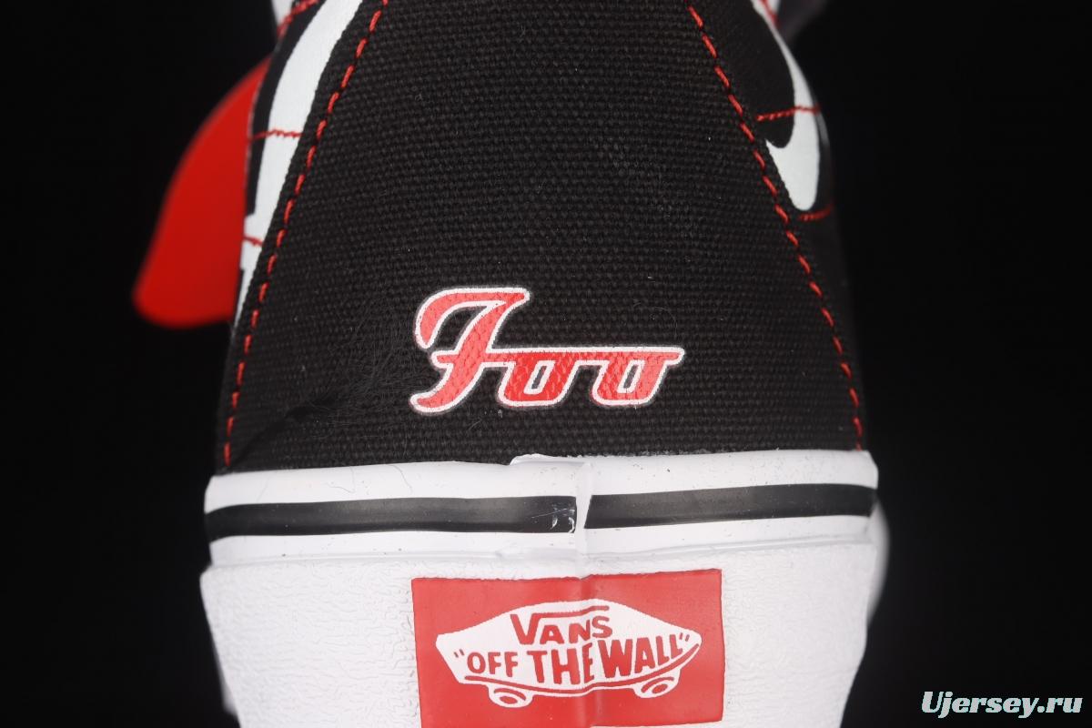 Vans Sk8-Hi Black Samurai Spitfire fighter co-named high-top skateboard shoes VN0A4U3C2GB