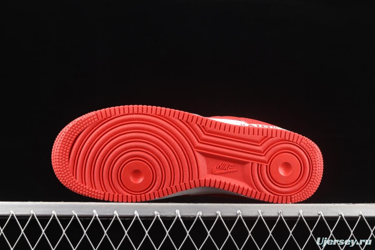 NIKE Air Force 1'07 Low LV printed leather low-top casual board shoes 241524-001