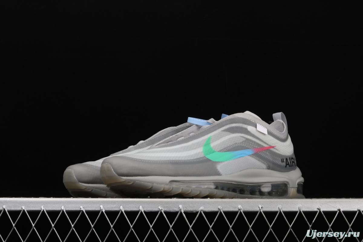 OFF-White x NIKE Air Max 97 OG OW bullet limited running shoes AJ4585-101