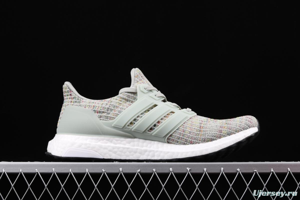 Adidas Ultra Boost 4.0 Grey Multicolor CM8109 Das fourth generation knitted striped mint gray UB