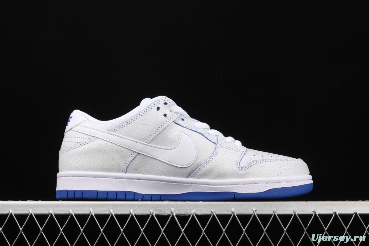 NIKE SB DUNK Low Pro Magnolia QQ crack ice blue blue porcelain sports skateboard shoes CJ6884-100