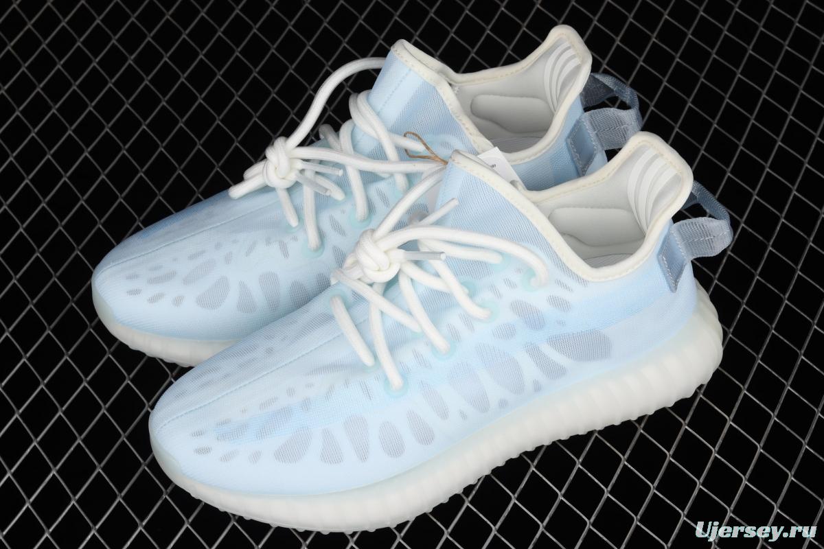 Adidas Yeezy Boost 350V2 Lce Blue GW2869 Darth Coconut 350 second generation ice silk series ice crystal blue BASF popcorn