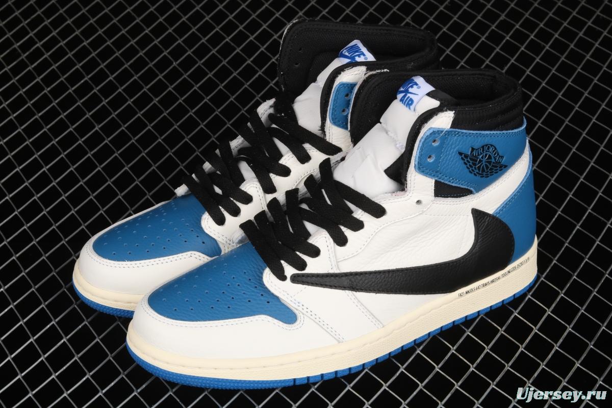 Travis Scott x Air Jordan 1 High OG Lightning inverted tick DH3227-105