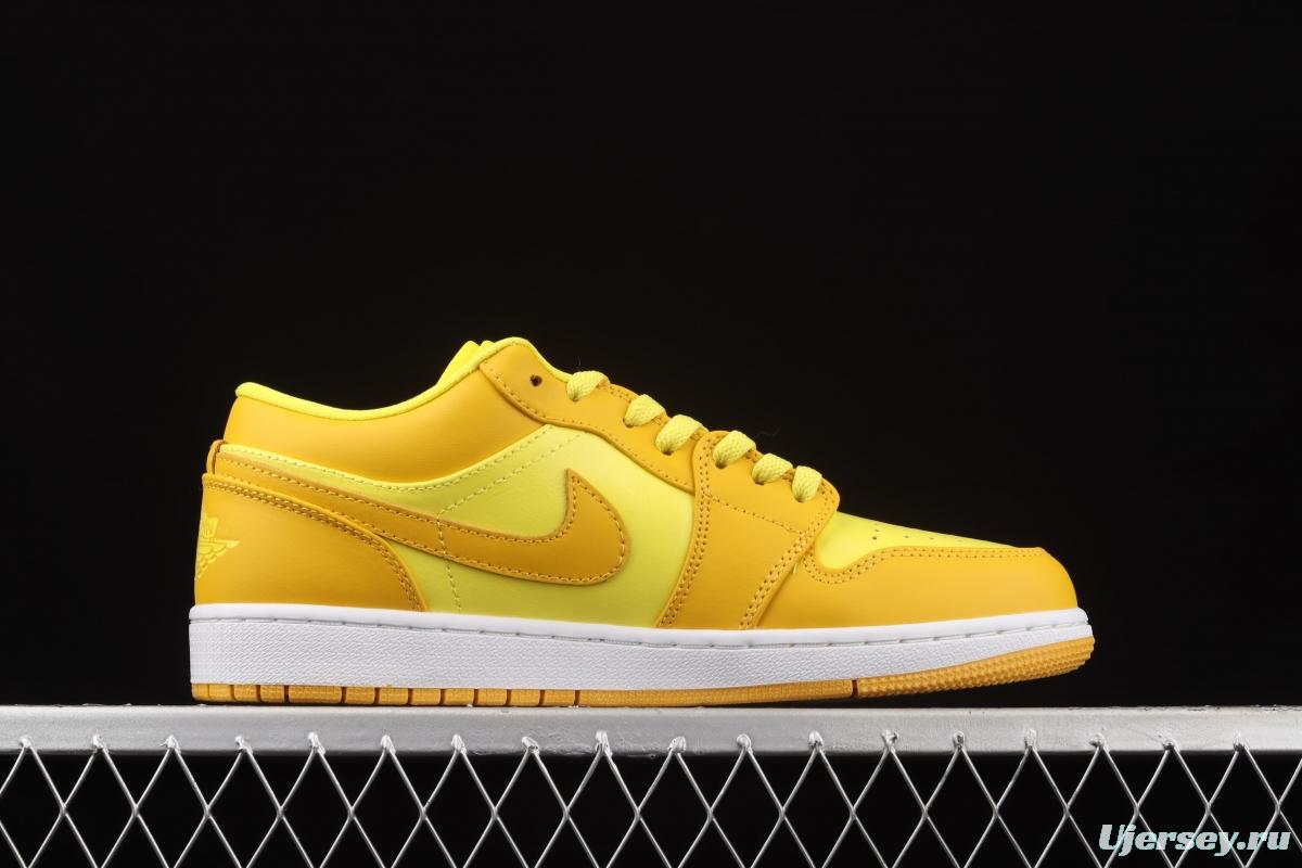 Air Jordan 1 Low lemon yellow low side culture leisure sports shoes DN6998-700