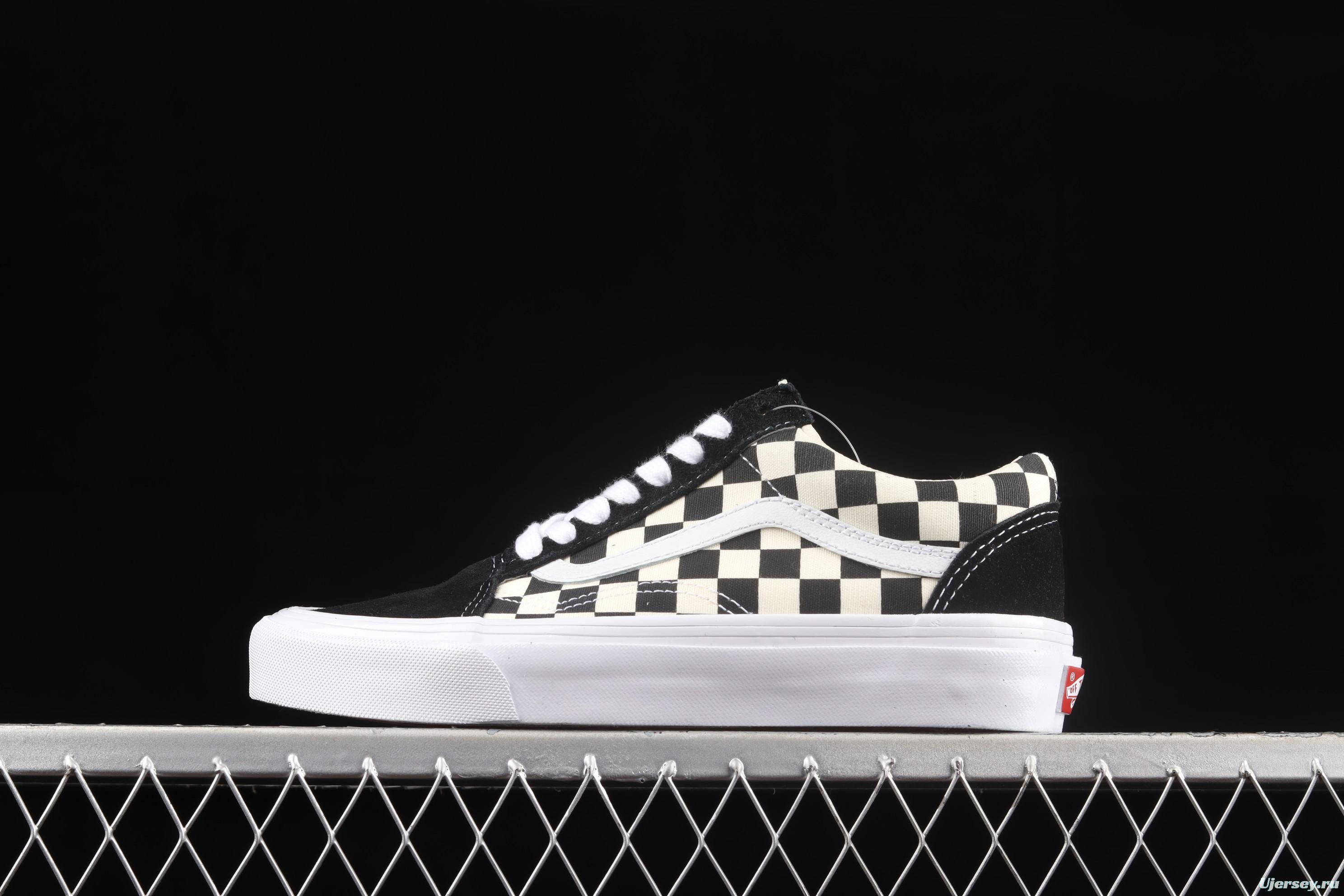 Vans Old Skool Anaheim Classic Black and White Chess Lattice 2.0 low-top casual board shoes VN0A4P3X639