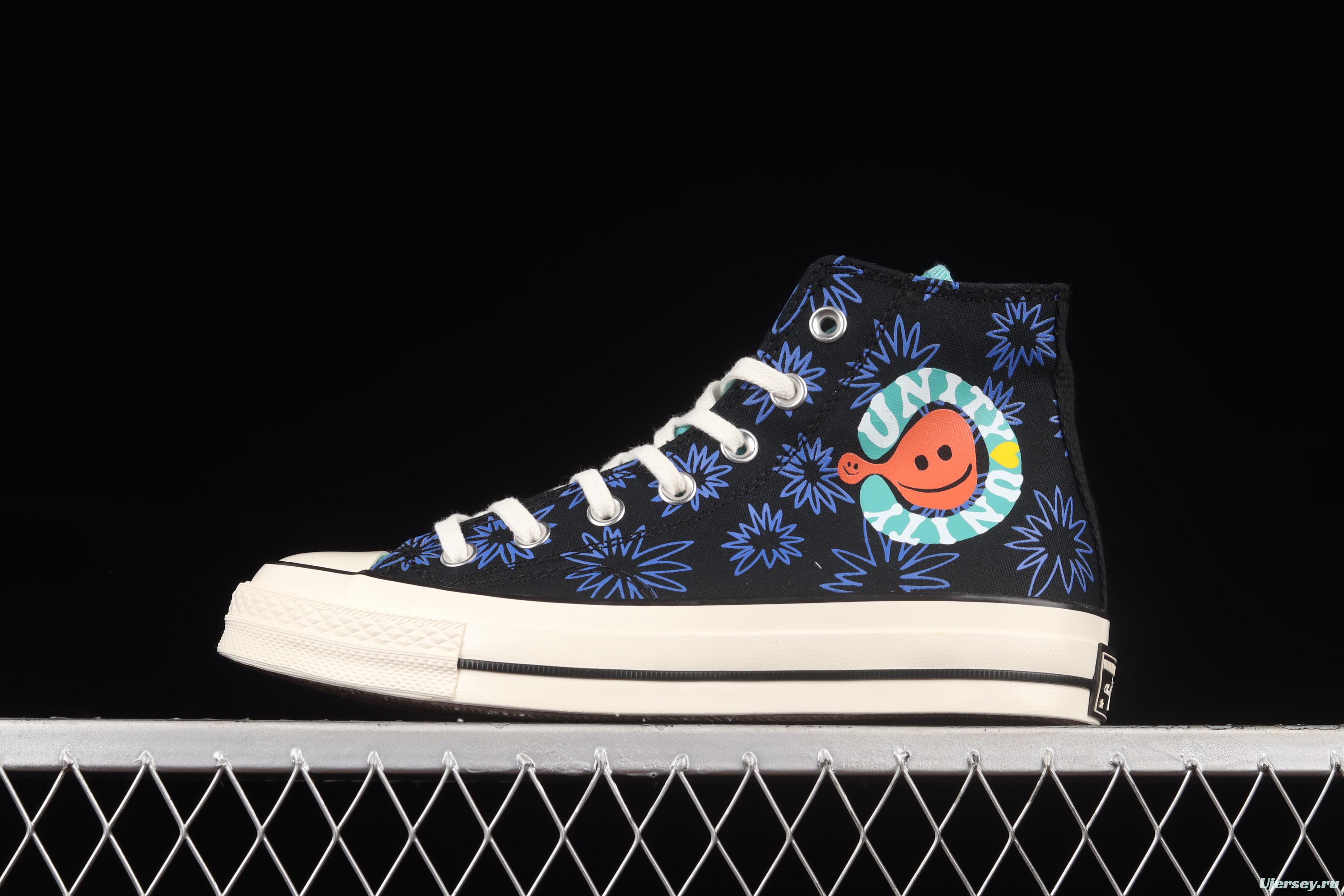 Converse ChuNIKE Taylor spring 2022 new earth graffiti impact color high-top casual board shoes 172824C