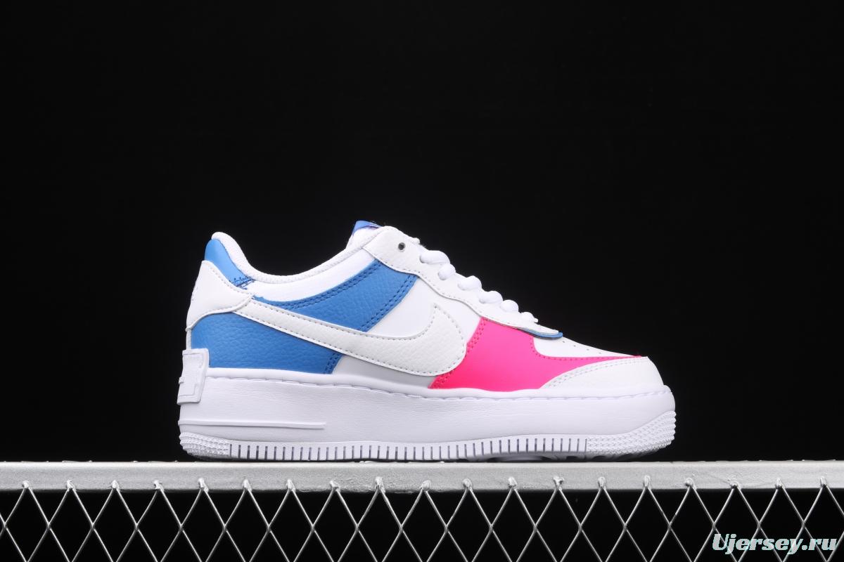 NIKE Air Force 1 ShAdidasow light weight heightened low-top board shoes CU3012-111,