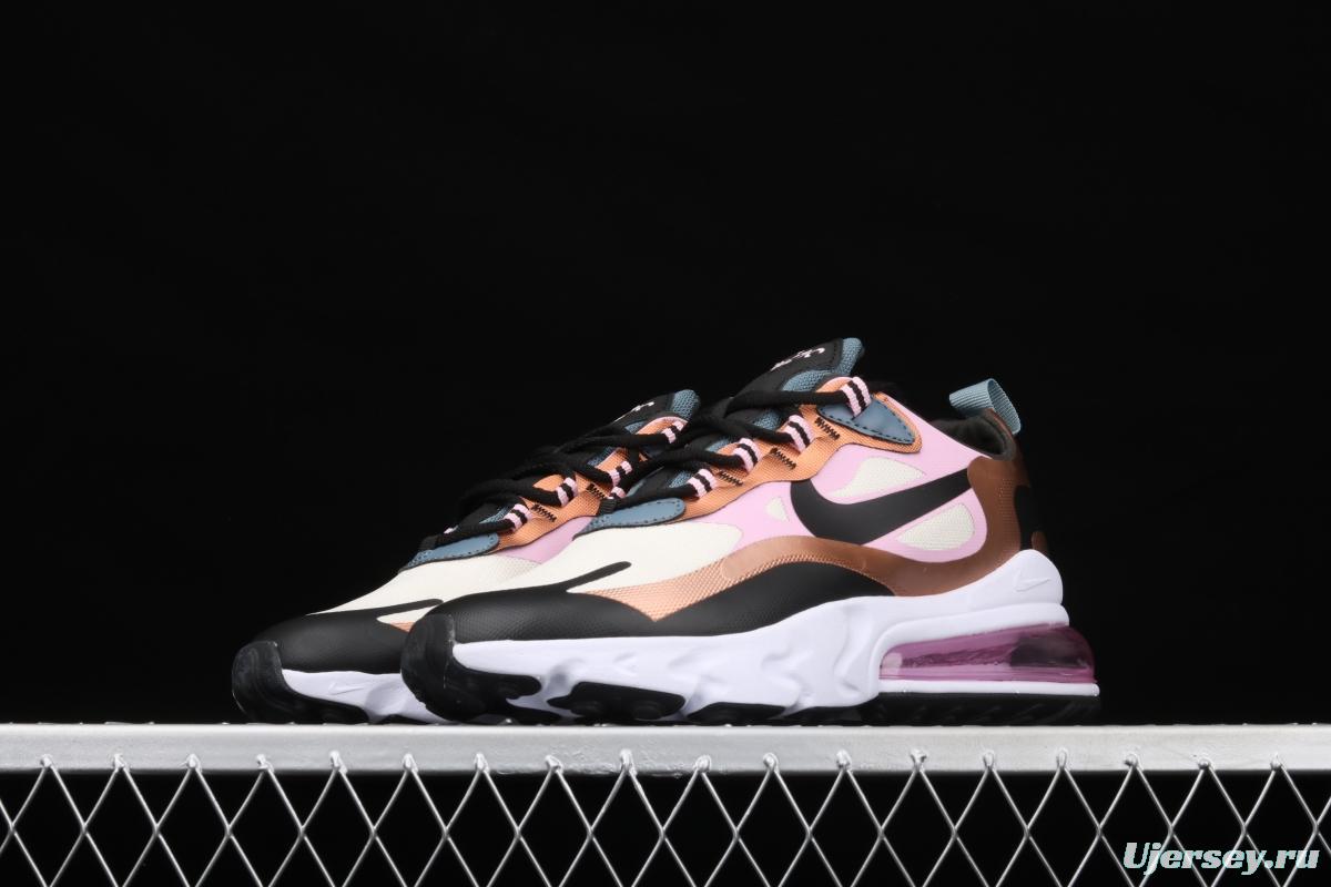 NIKE Air Max 270React new high-frequency mesh function half-palm air cushion running shoes CT1833-100
