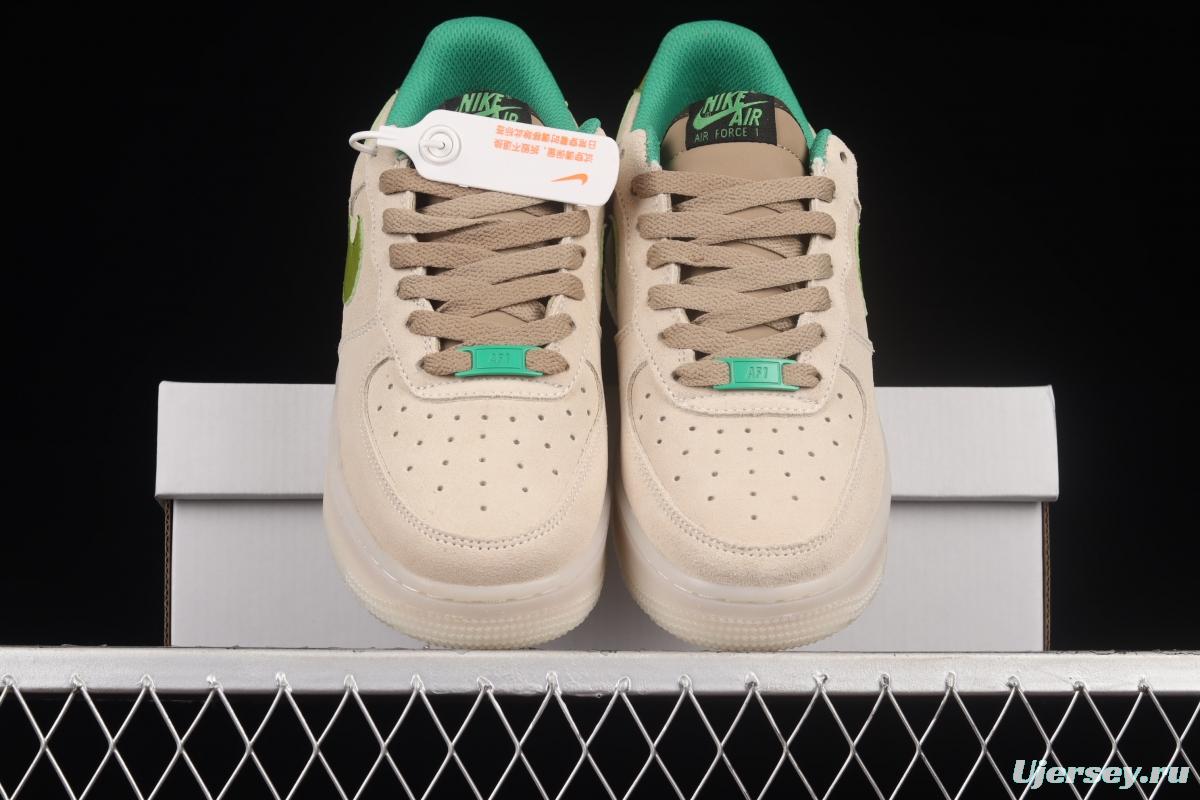 NIKE Air Force 11407 Low Cactus Desert Cactus Light Color low-top Leisure Board shoes CV1755-100