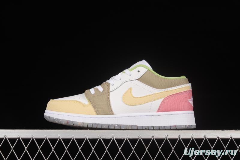 Air Jordan 1 Low Candy Color Sports Culture Basketball Shoes DJ0341-100