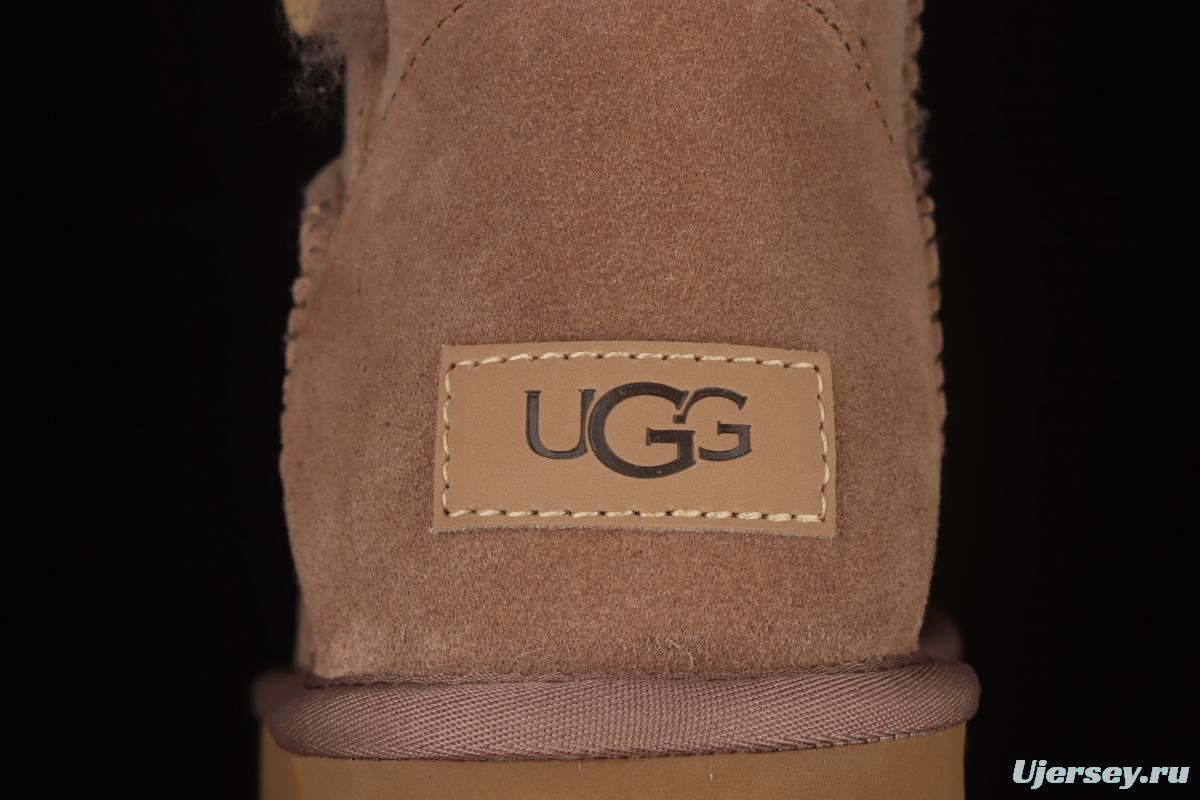 UGG Mini Bailey Button II wooden buckle help outdoor snow boots 1016422