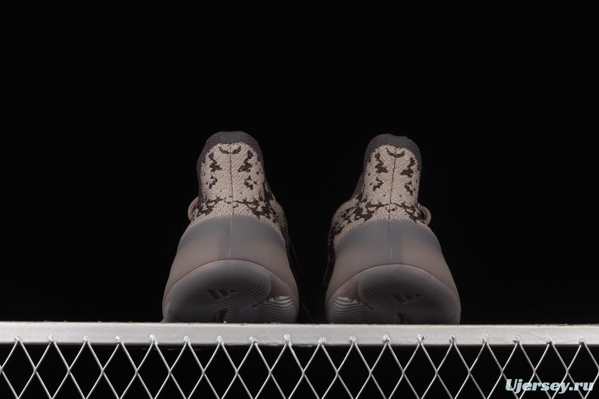 Adidas Yeezy 380 Black Grey GZ0472 Kanye jointly limited coconut 380 black and gray running shoes