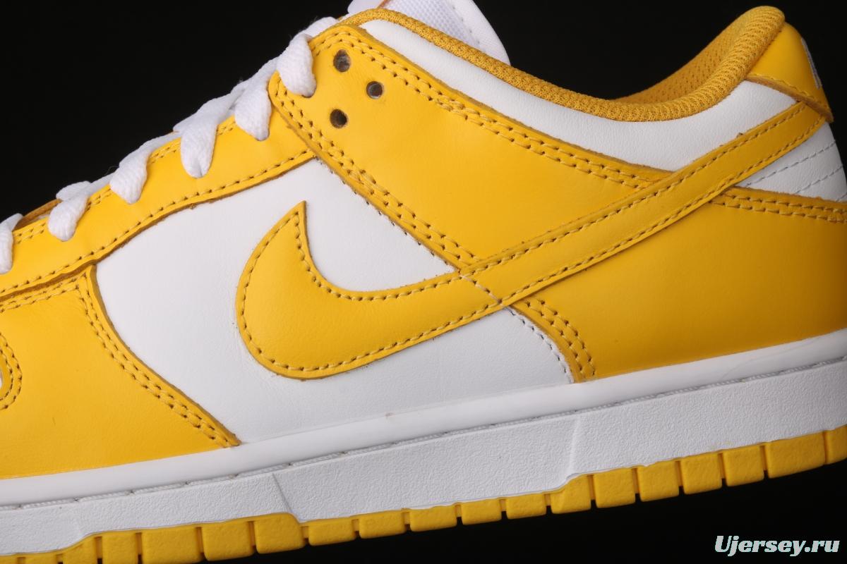 NIKE SB DUNK Low SP Syracuse yellow and white full-head low-top skateboard shoes CU1726-901