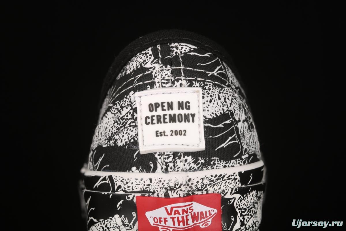 Opening Ceremony x Vans Authentic Shen Mengchen co-named Panther full printed low-top shoes VN0A348A43M