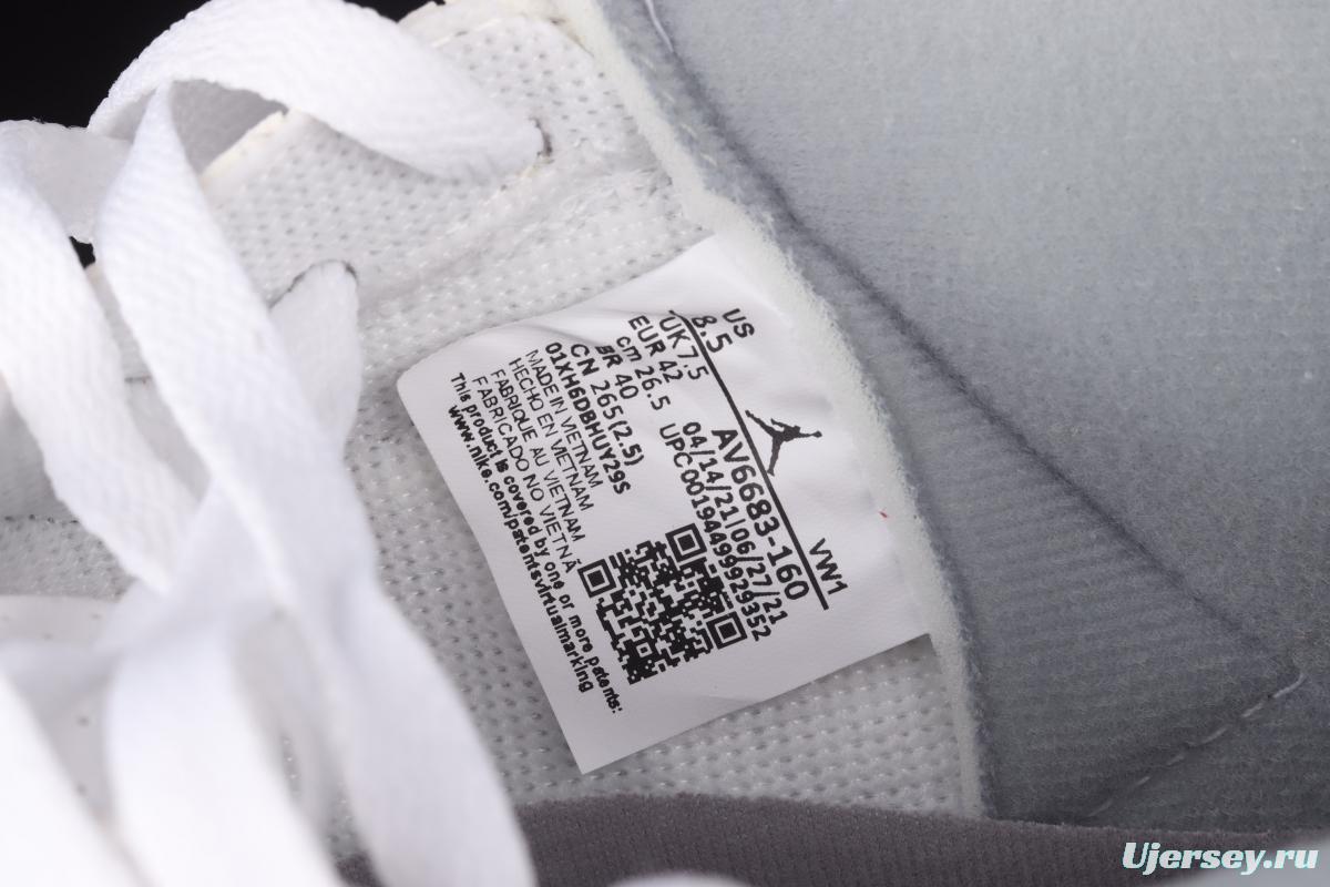 Air Jordan 3 TiNIKEer Hatfield AJ3 Joe 3 manuscript White cement Hook AV6683-160