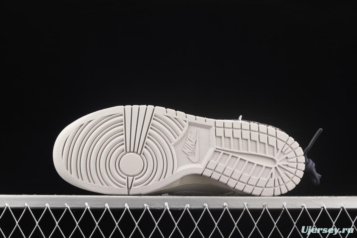OFF-White x NIKE DUNK Low OW suede SB buckle rebound fashion casual board shoes DJ0950-115