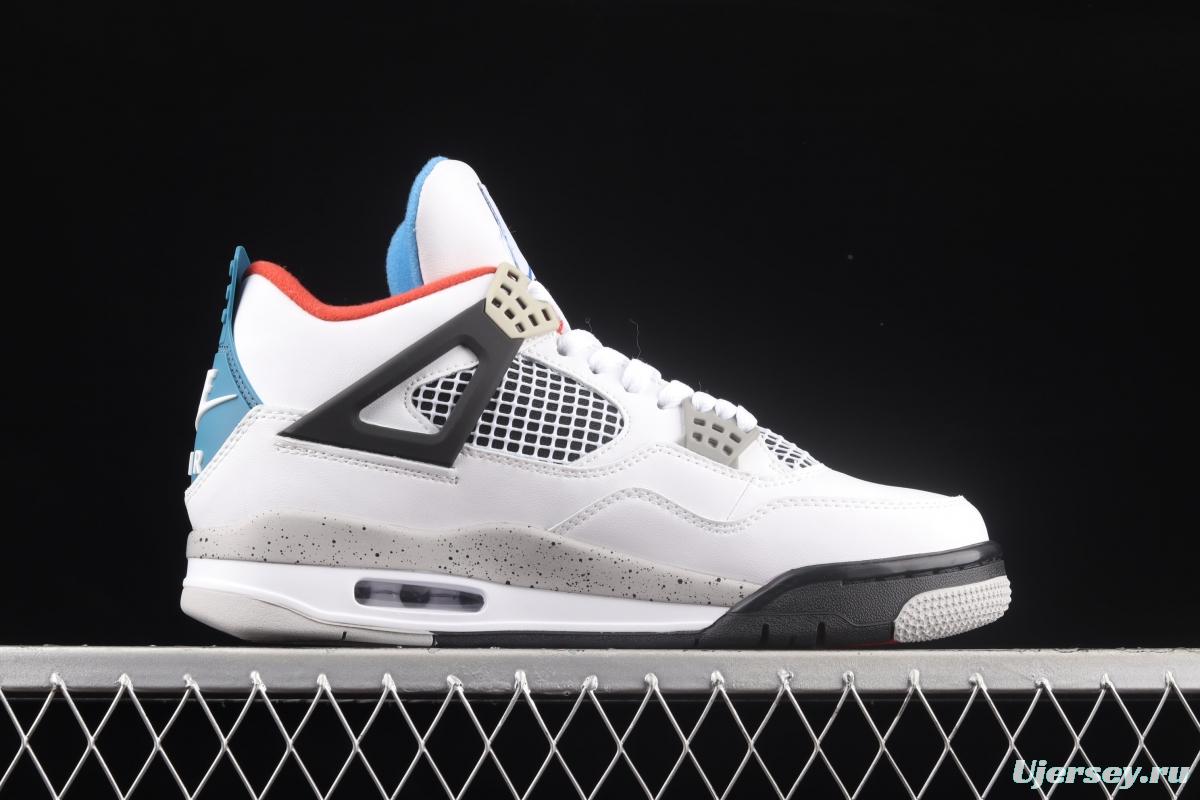 Air Jordan 4 What The first layer mandarin duck white cement CI1184-146,