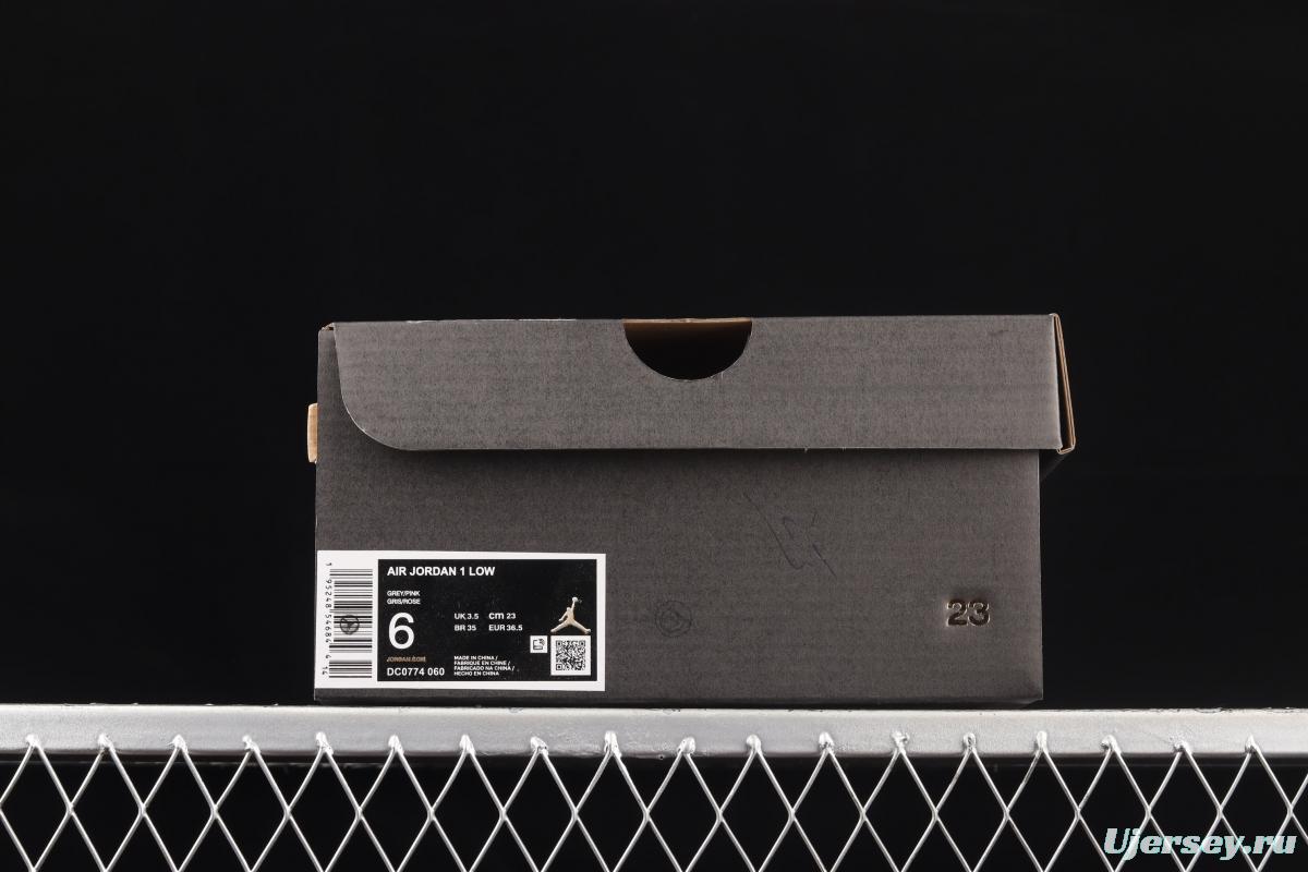 Air Jordan 1 Low Light Iron Ore siren red low-top cultural board shoes DC0774-060