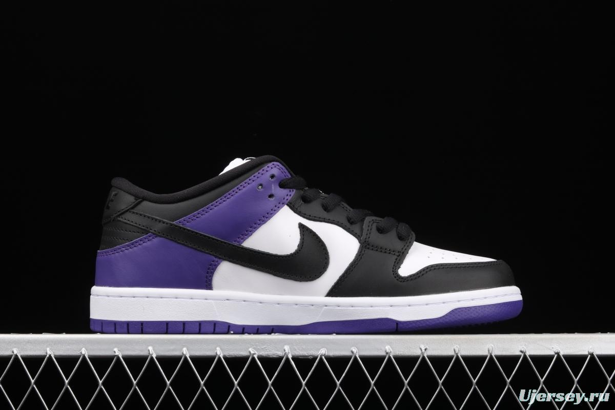 NIKE SB DUNK Low Court Purple black and purple North Carolina low-top leisure sports skateboard shoes BQ6817-500