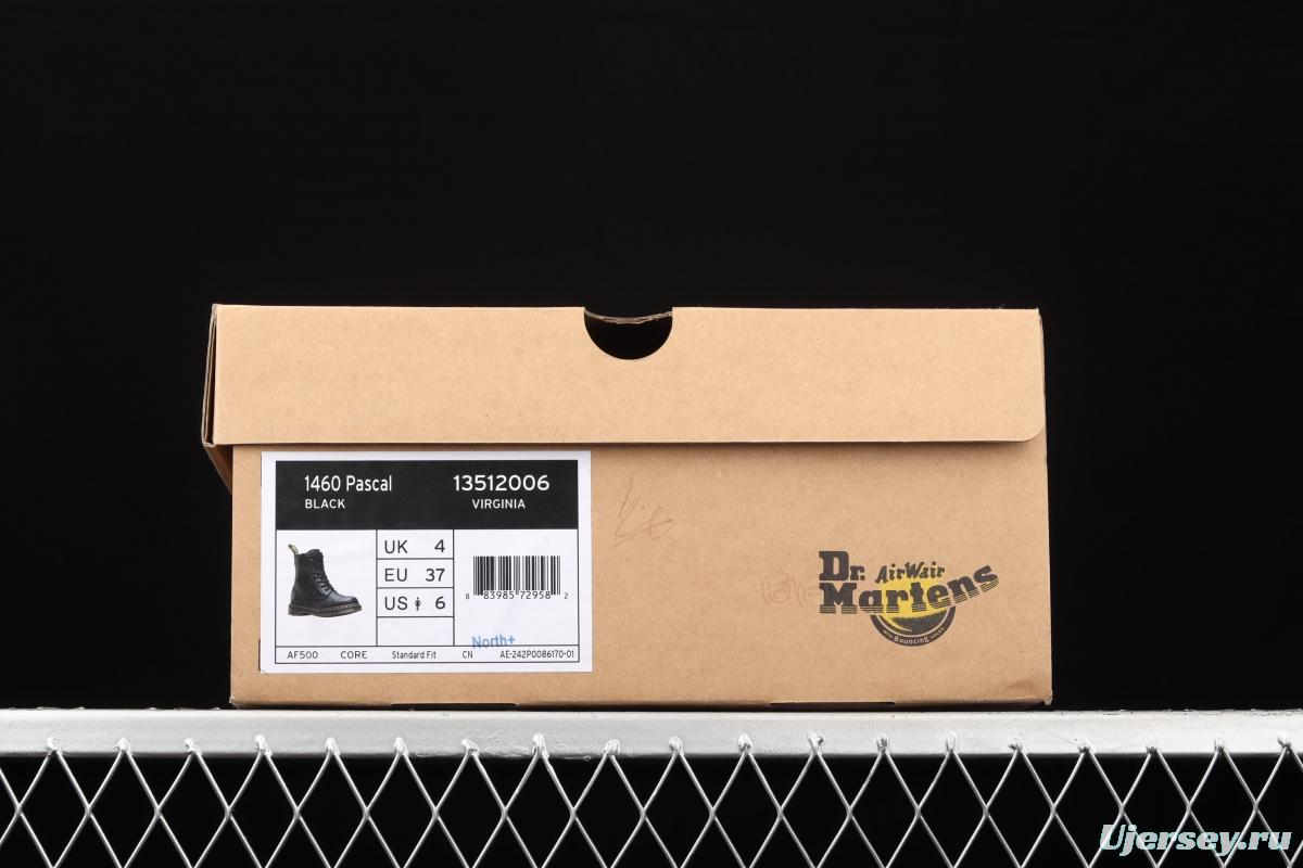 Dr.martens Martin boots 1460 series litchi soft leather eight holes Gaobang 13512006