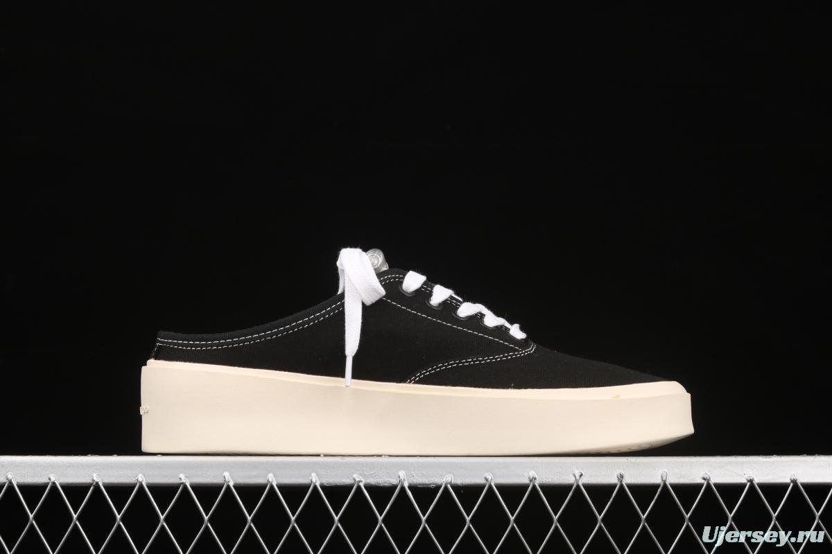 Fear Of God breathable canvas trend leisure half drag black and white color matching