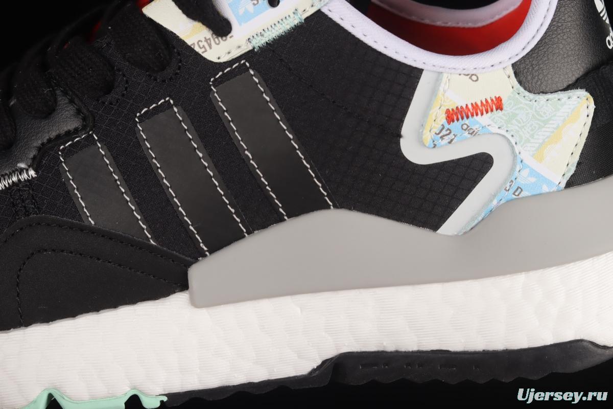 Adidas Nite Jogger Boost GW4228 3M reflective retro running shoes
